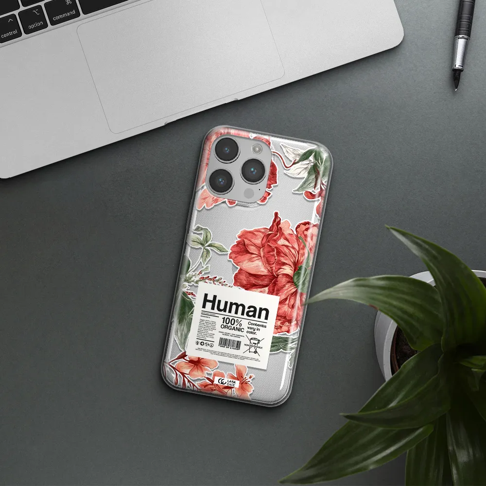 A Cover Of A Book With Flowers Apple Iphone 14 Pro Max Clear Tpu Case