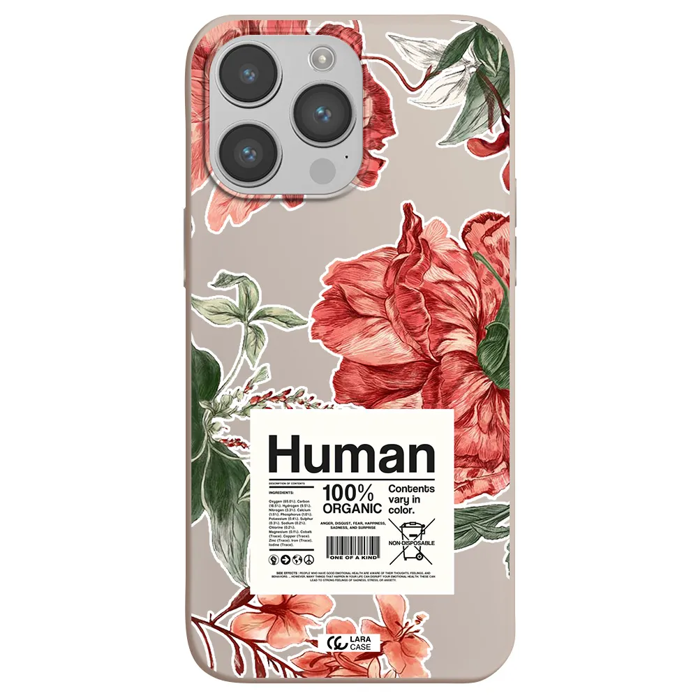 a cover of a book with flowers Apple iPhone 14 pro Silicone Stone Case