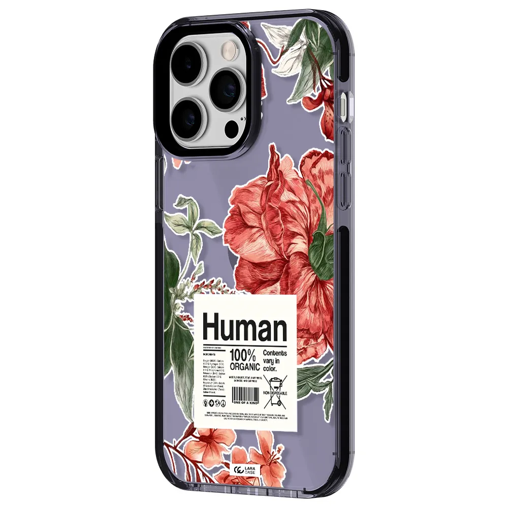 a cover of a book with flowers Apple iPhone 15 Pro impact Lilac Case