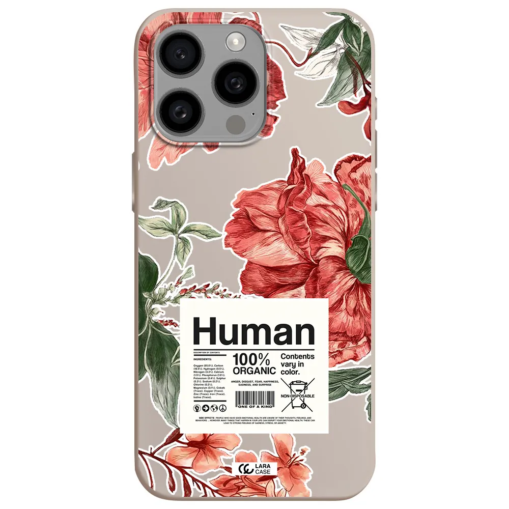 a cover of a book with flowers Apple Iphone 15 Pro max Silicone Stone Case