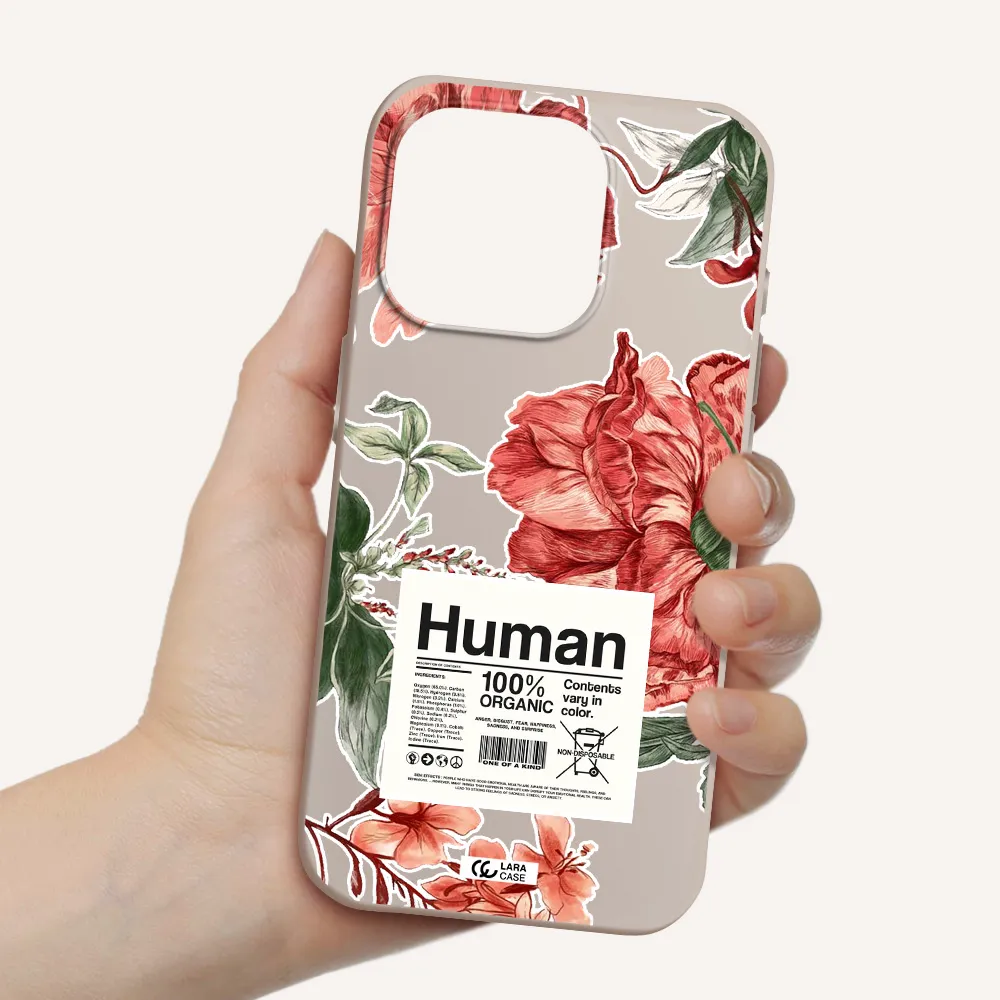 A Cover Of A Book With Flowers Apple Iphone 15 Pro Silicone Stone Case