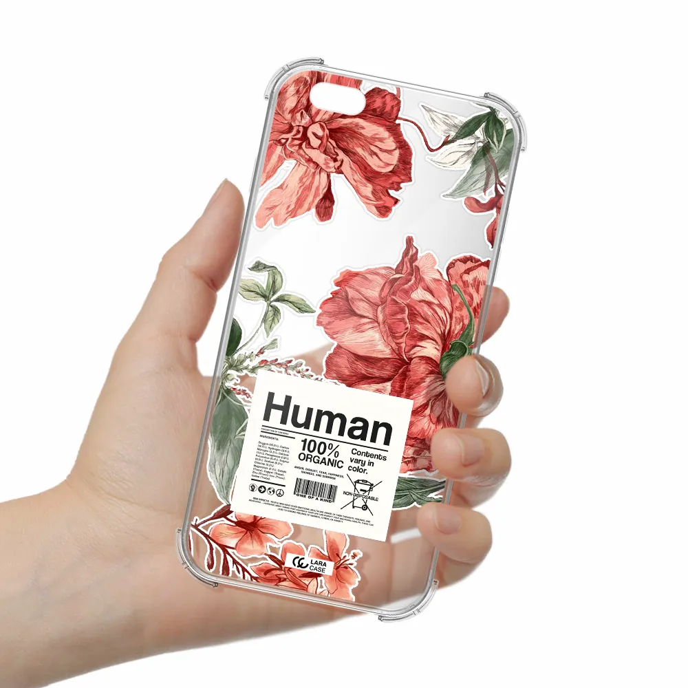 a cover of a book with flowers Apple iPhone 6 plus Clear PC Case