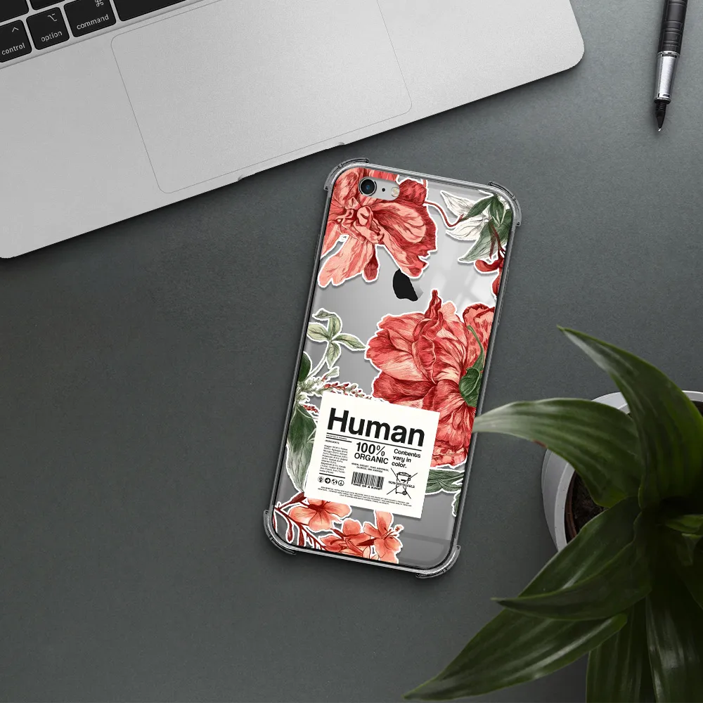 a cover of a book with flowers Apple iPhone 6 plus Clear PC Case
