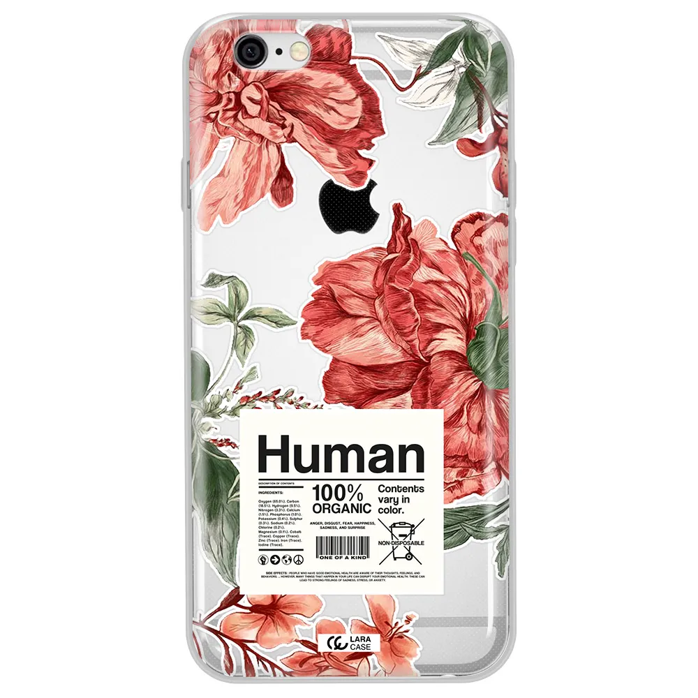 A Cover Of A Book With Flowers Apple Iphone 6 Plus Clear Tpu Case
