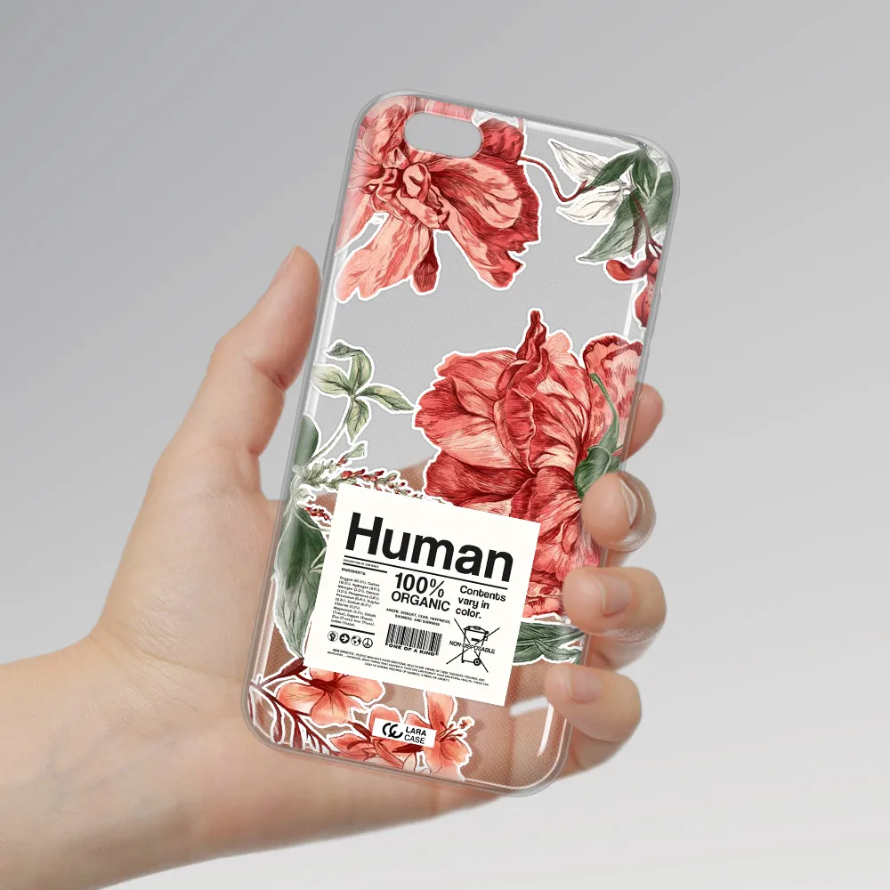 A Cover Of A Book With Flowers Apple Iphone 6 Plus Clear Tpu Case