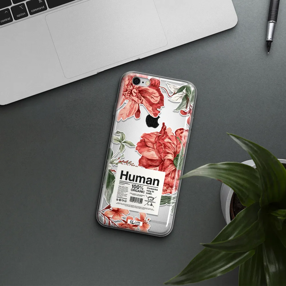 A Cover Of A Book With Flowers Apple Iphone 6 Plus Clear Tpu Case