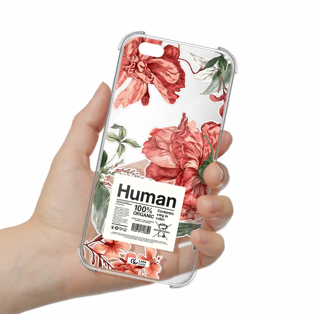 a cover of a book with flowers Apple iPhone 6S Clear PC Case