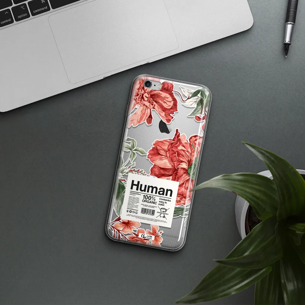 A Cover Of A Book With Flowers Apple Iphone 6S Clear Tpu Case