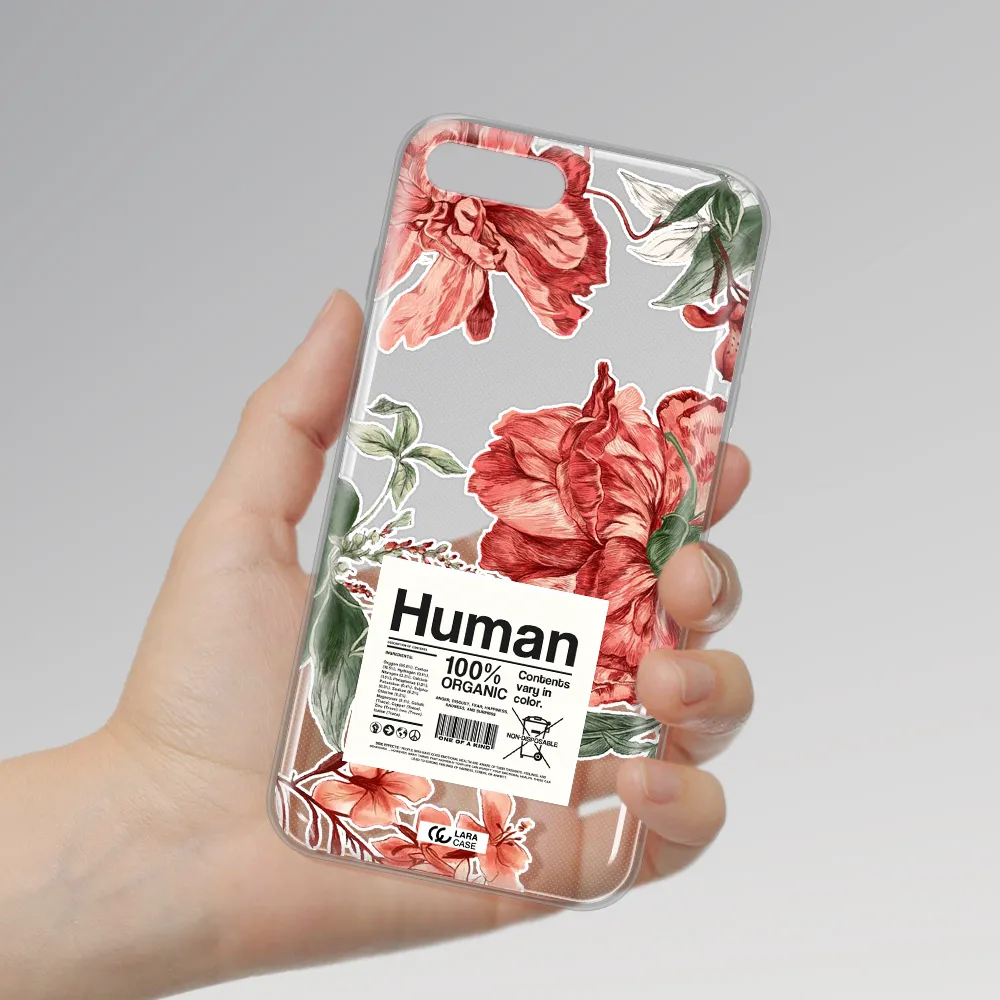 A Cover Of A Book With Flowers Apple Iphone 7 Plus Clear Tpu Case