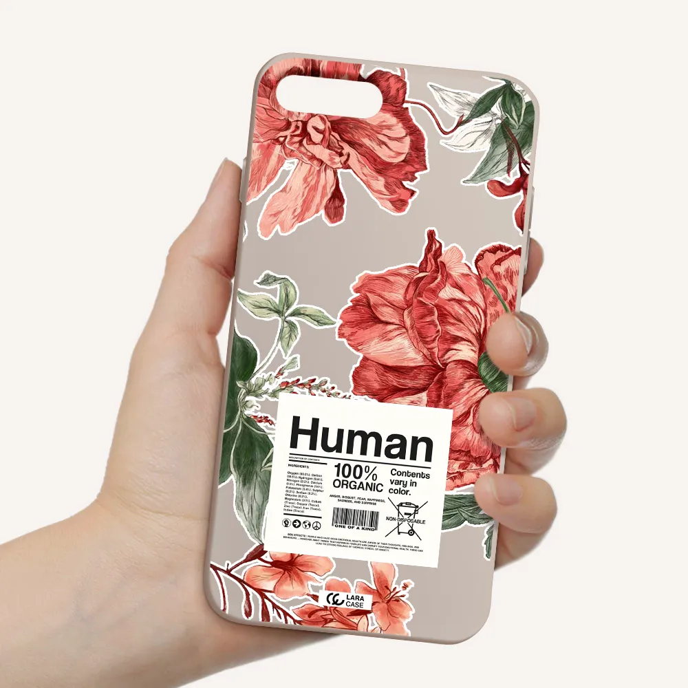 a cover of a book with flowers Apple iPhone 7 plus Silicone Stone Case