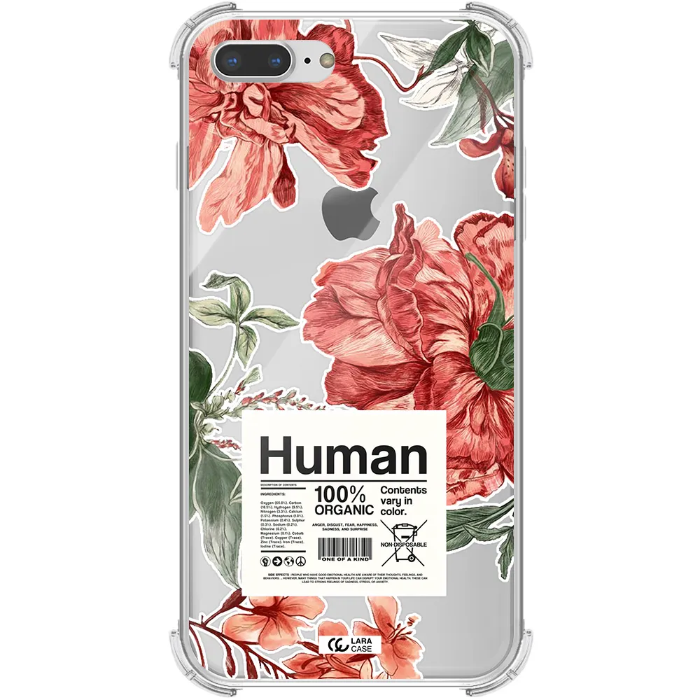 a cover of a book with flowers Apple iPhone 8 plus Clear PC Case