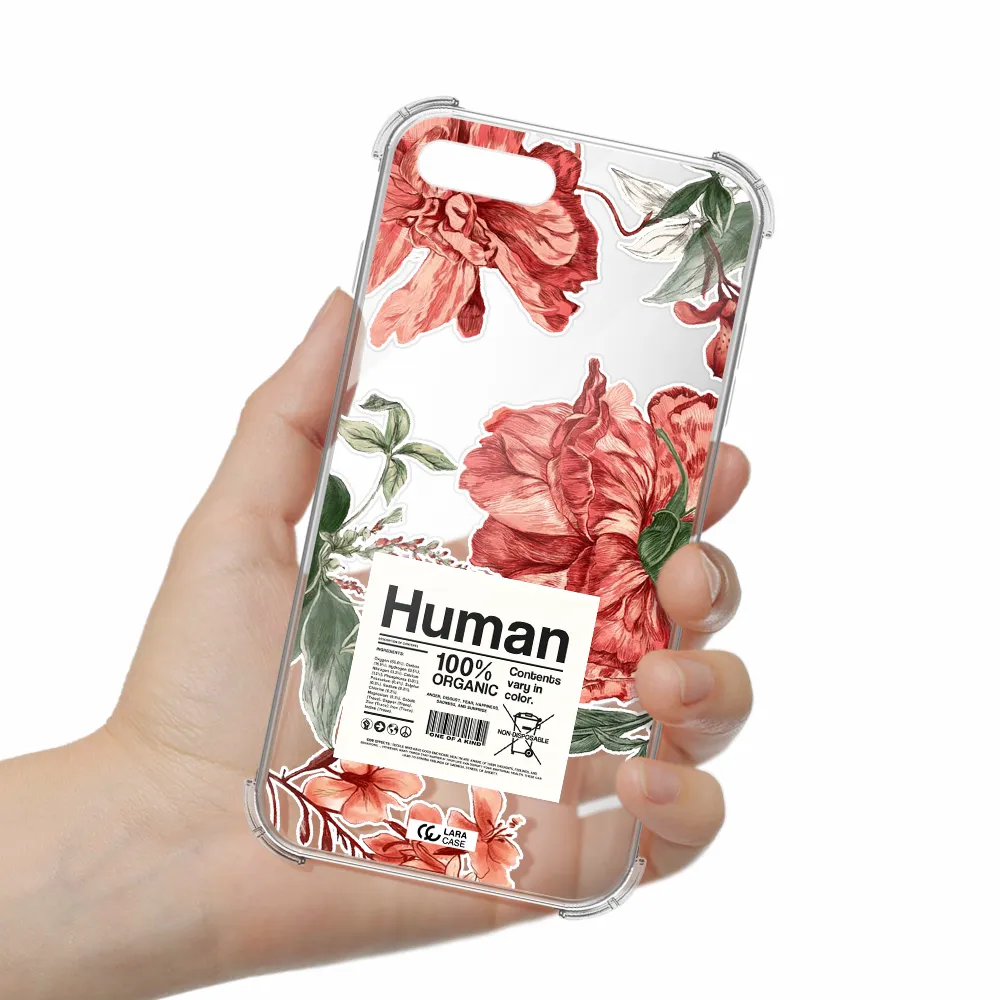 a cover of a book with flowers Apple iPhone 8 plus Clear PC Case