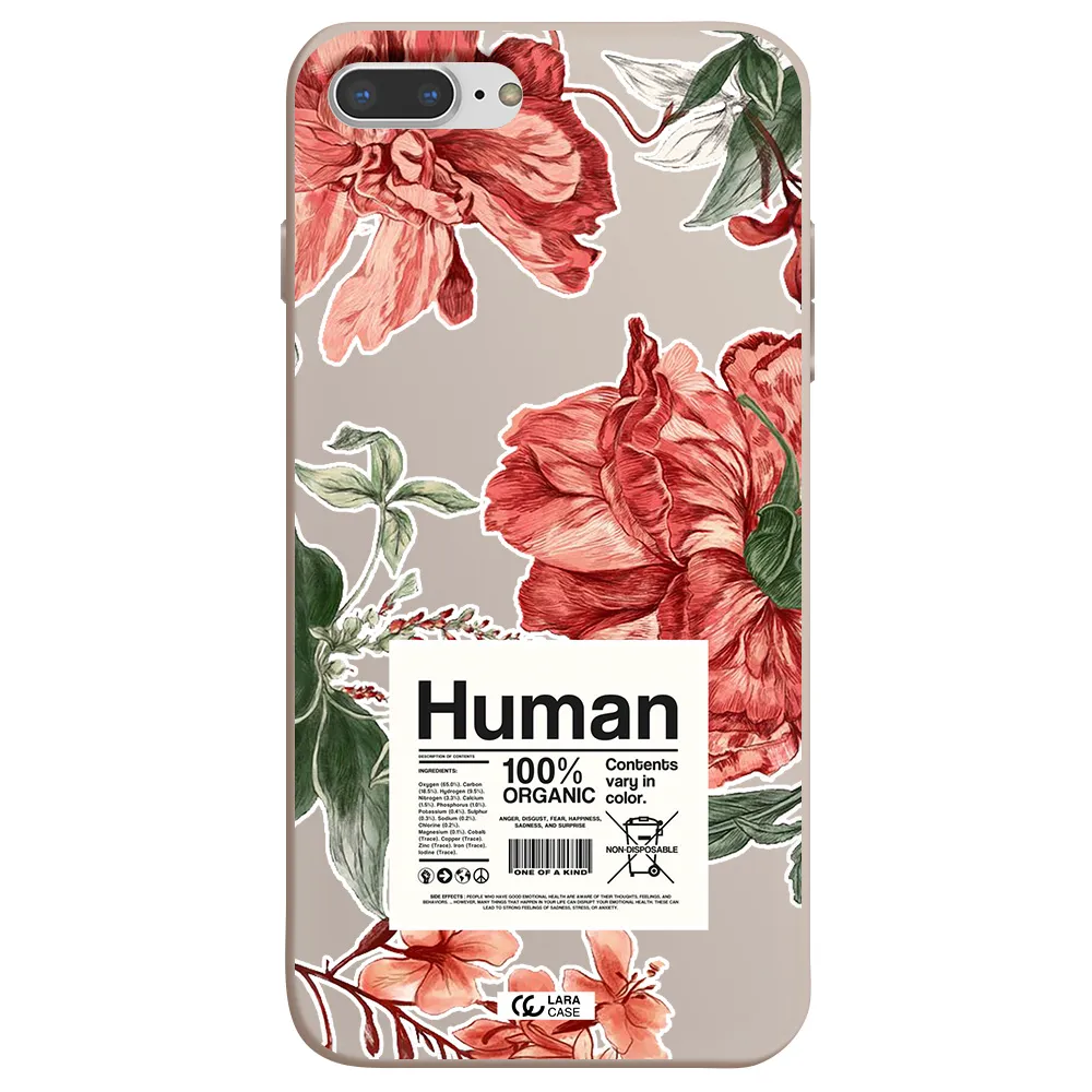 a cover of a book with flowers Apple iPhone 8 plus Silicone Stone Case