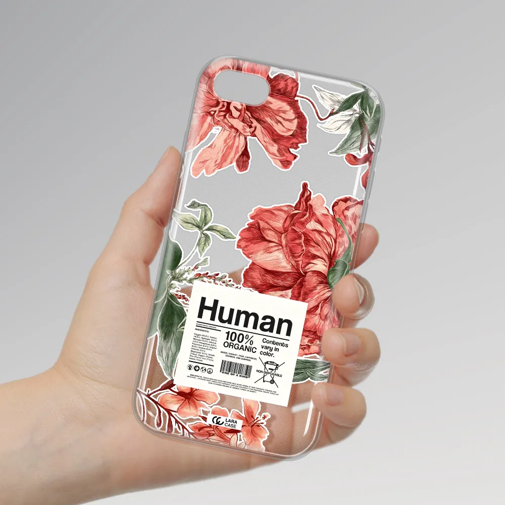 A Cover Of A Book With Flowers Apple Iphone Se 2020 Clear Tpu Case