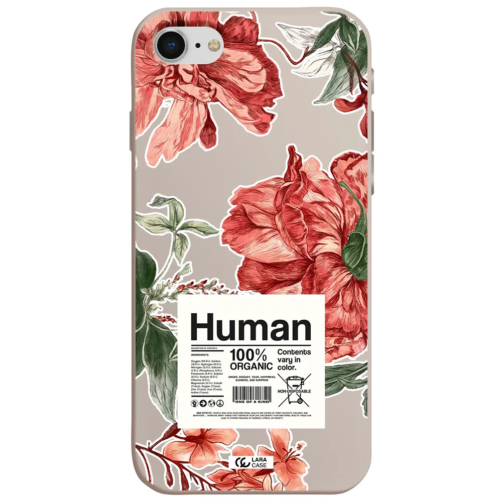 a cover of a book with flowers Apple iPhone se 2020 Silicone Stone Case