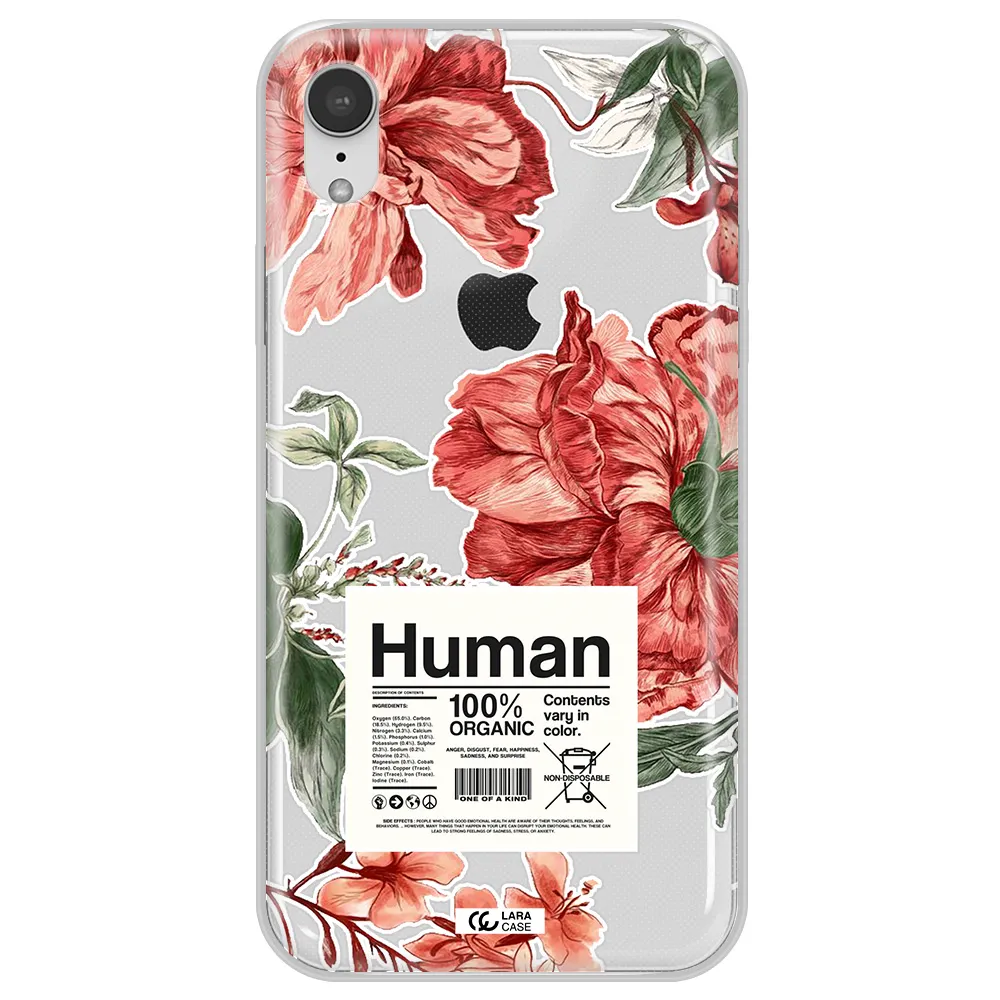 A Cover Of A Book With Flowers Apple Iphone Xr Clear Tpu Case