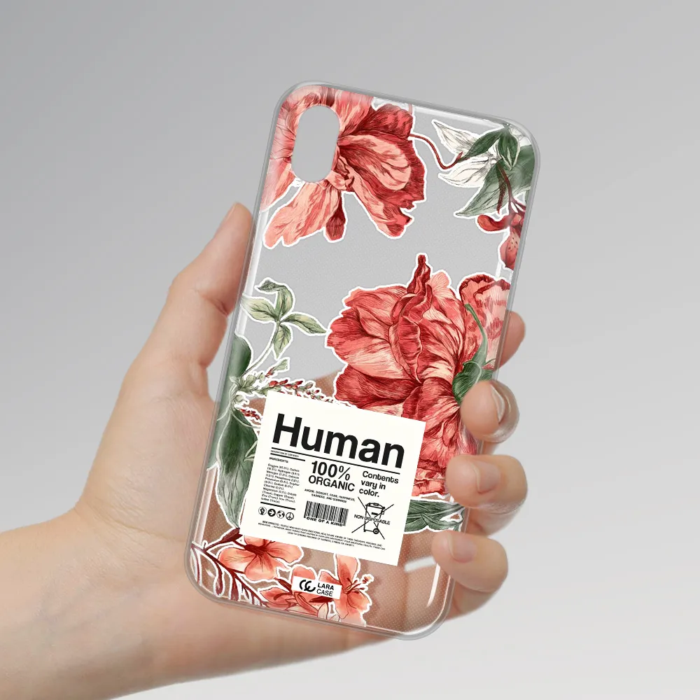 A Cover Of A Book With Flowers Apple Iphone Xr Clear Tpu Case