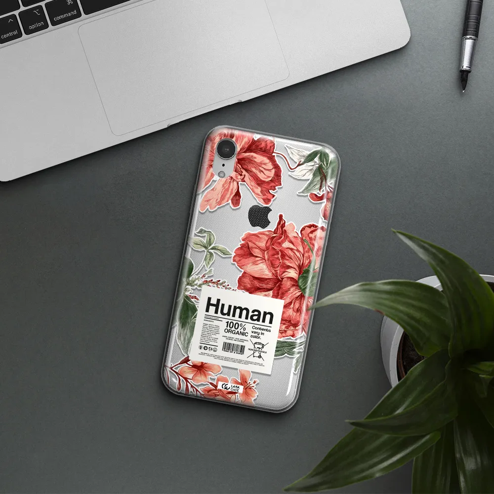A Cover Of A Book With Flowers Apple Iphone Xr Clear Tpu Case