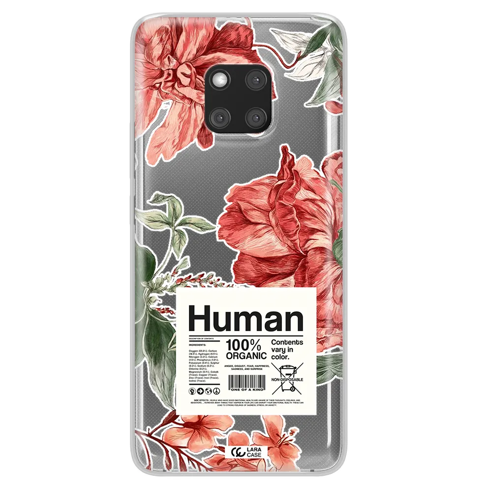 A Cover Of A Book With Flowers Huawei Mate 20 Pro Clear Tpu Case