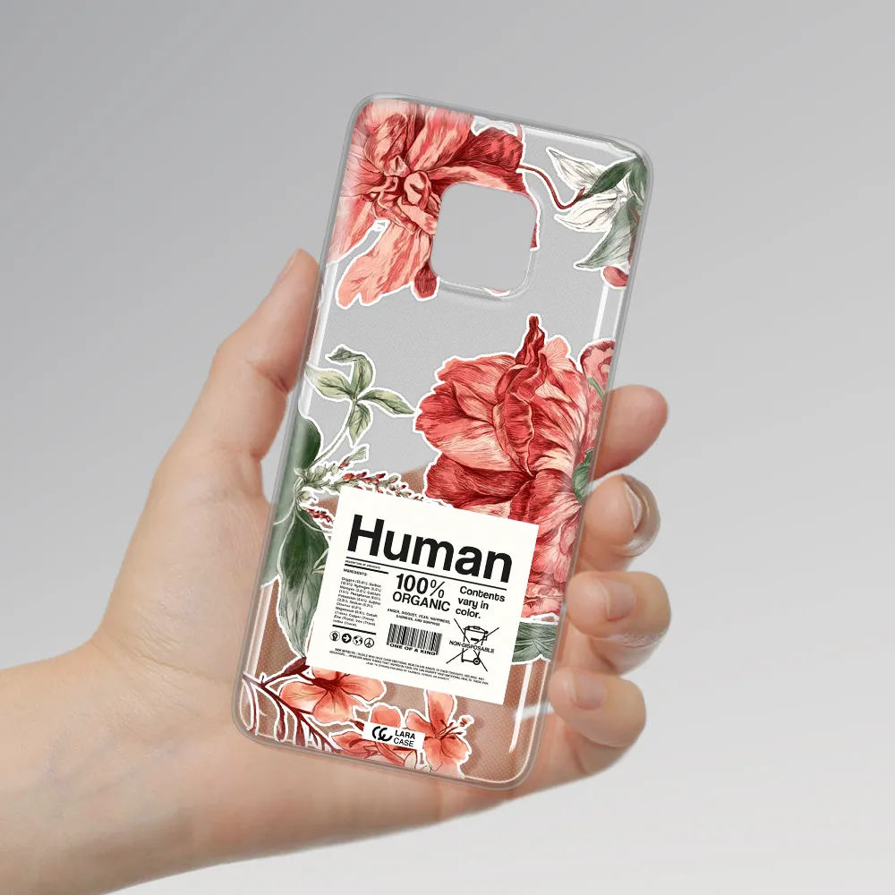 A Cover Of A Book With Flowers Huawei Mate 20 Pro Clear Tpu Case