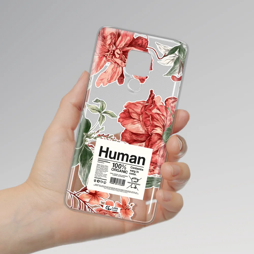 A Cover Of A Book With Flowers Huawei Mate 20X Clear Tpu Case