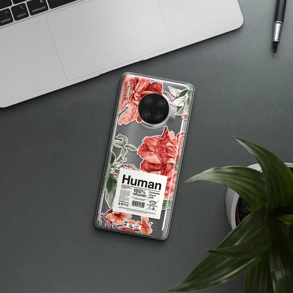 A Cover Of A Book With Flowers Huawei Mate 30 Pro Clear Tpu Case