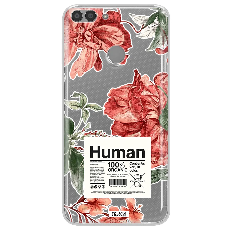 A Cover Of A Book With Flowers Huawei P Smart Clear Tpu Case