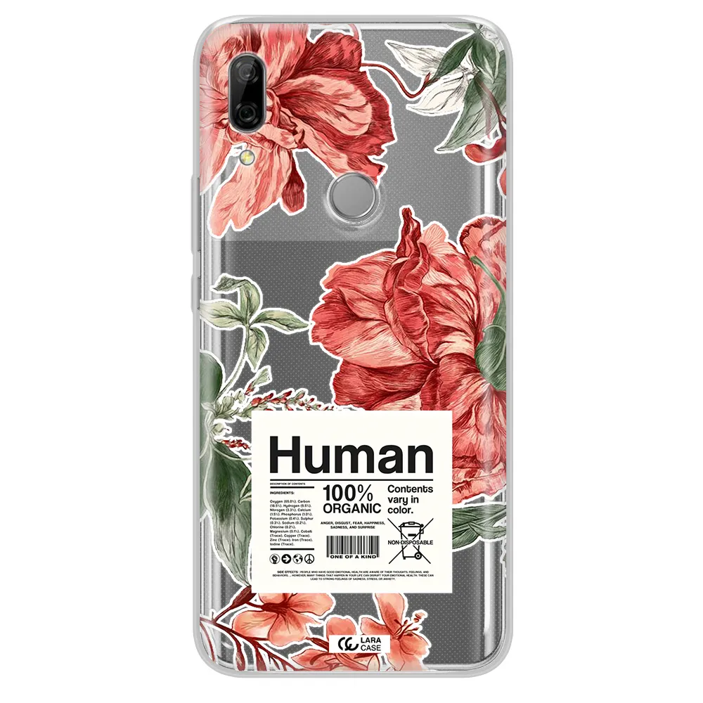 A Cover Of A Book With Flowers Huawei P Smart Z Clear Tpu Case