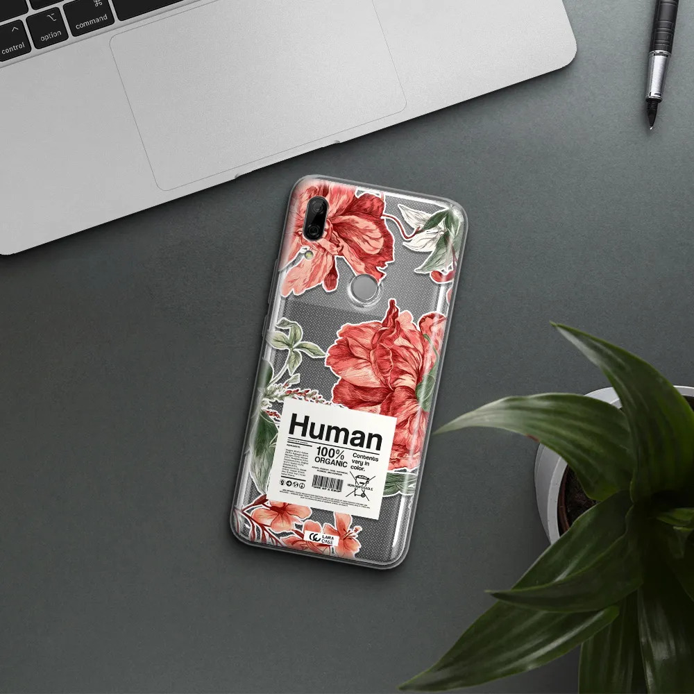 A Cover Of A Book With Flowers Huawei P Smart Z Clear Tpu Case