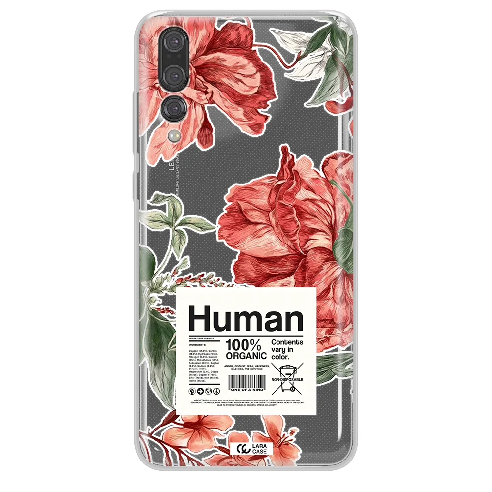 A Cover Of A Book With Flowers Huawei P20 Pro Clear Tpu Case