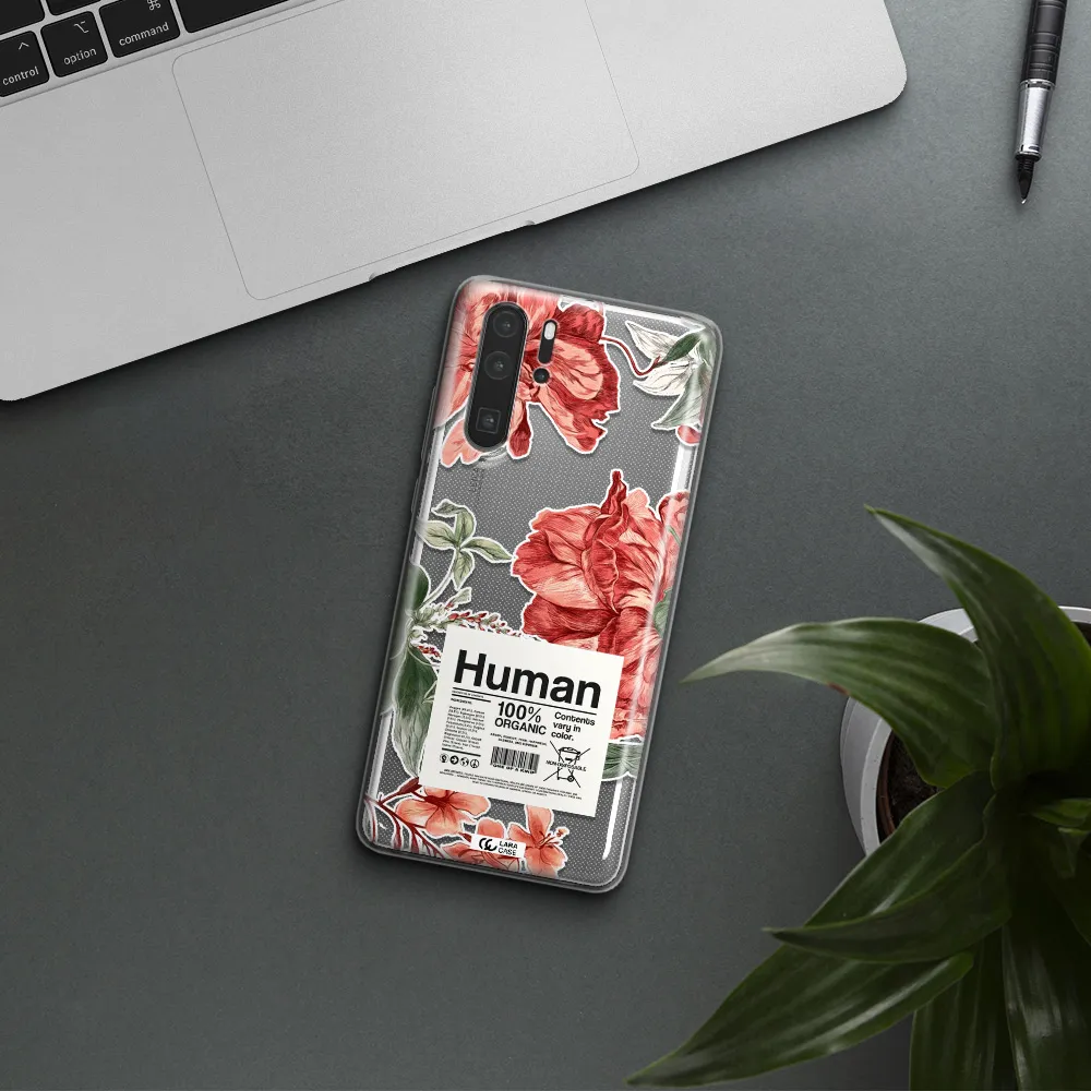A Cover Of A Book With Flowers Huawei P30 Pro Clear Tpu Case