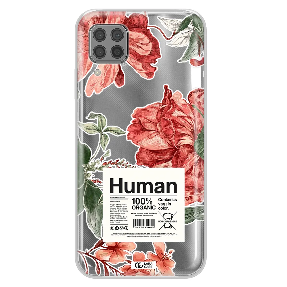 A Cover Of A Book With Flowers Huawei P40 Lite Clear Tpu Case