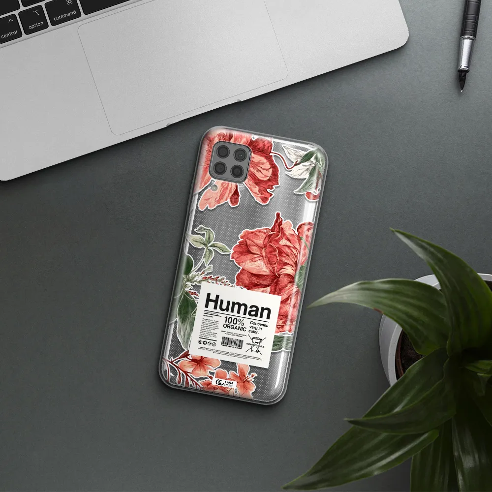 A Cover Of A Book With Flowers Huawei P40 Lite Clear Tpu Case