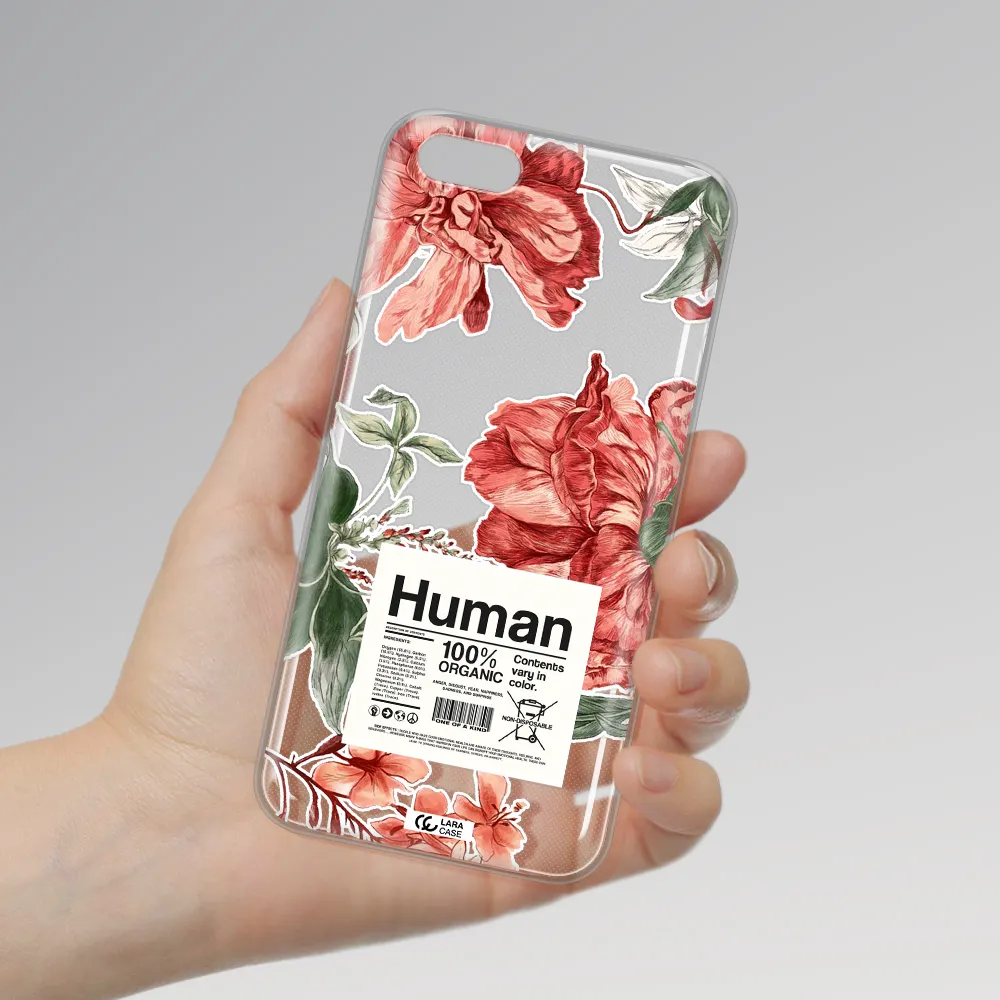 A Cover Of A Book With Flowers Huawei Y5 2018 Clear Tpu Case