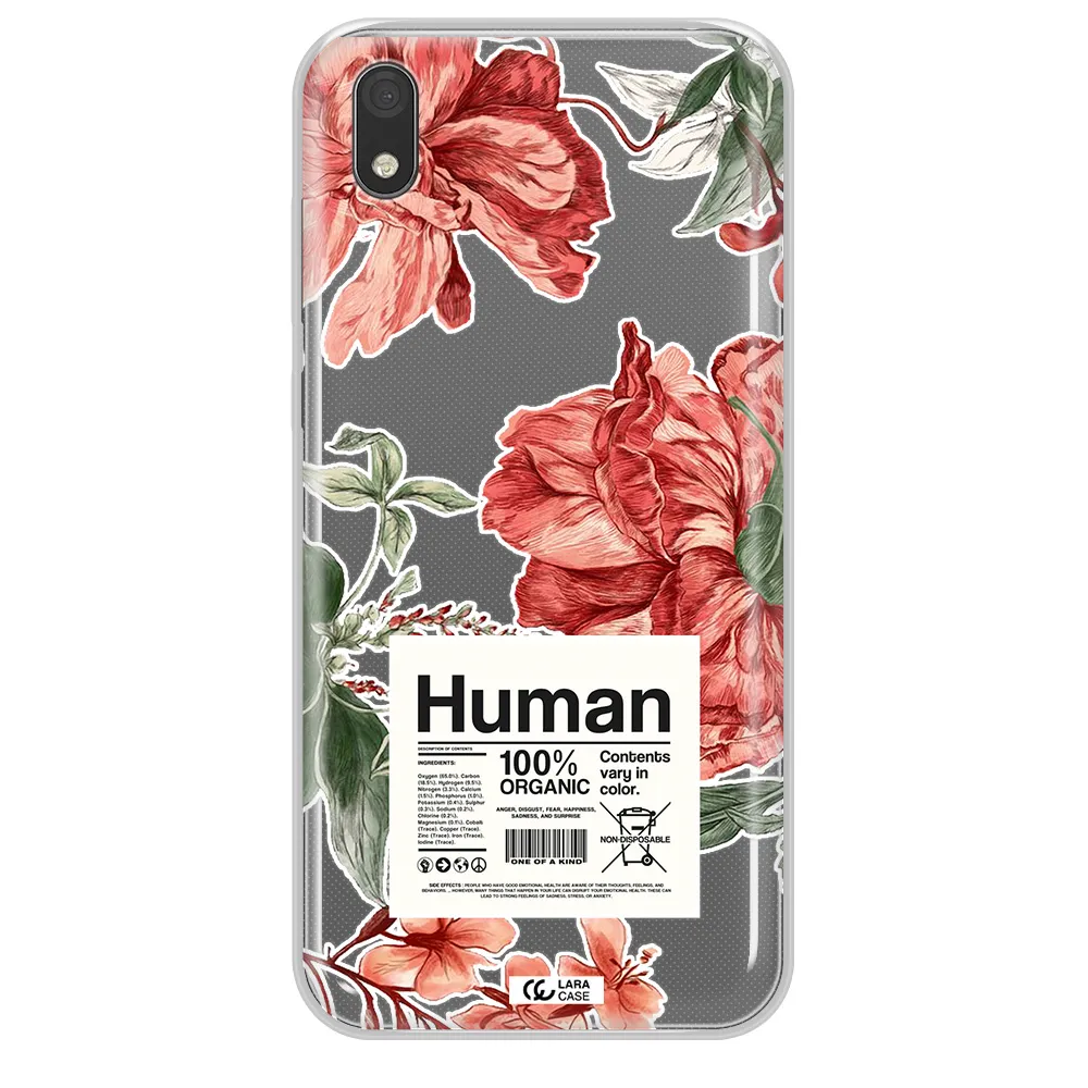 A Cover Of A Book With Flowers Huawei Y5 2019 Clear Tpu Case