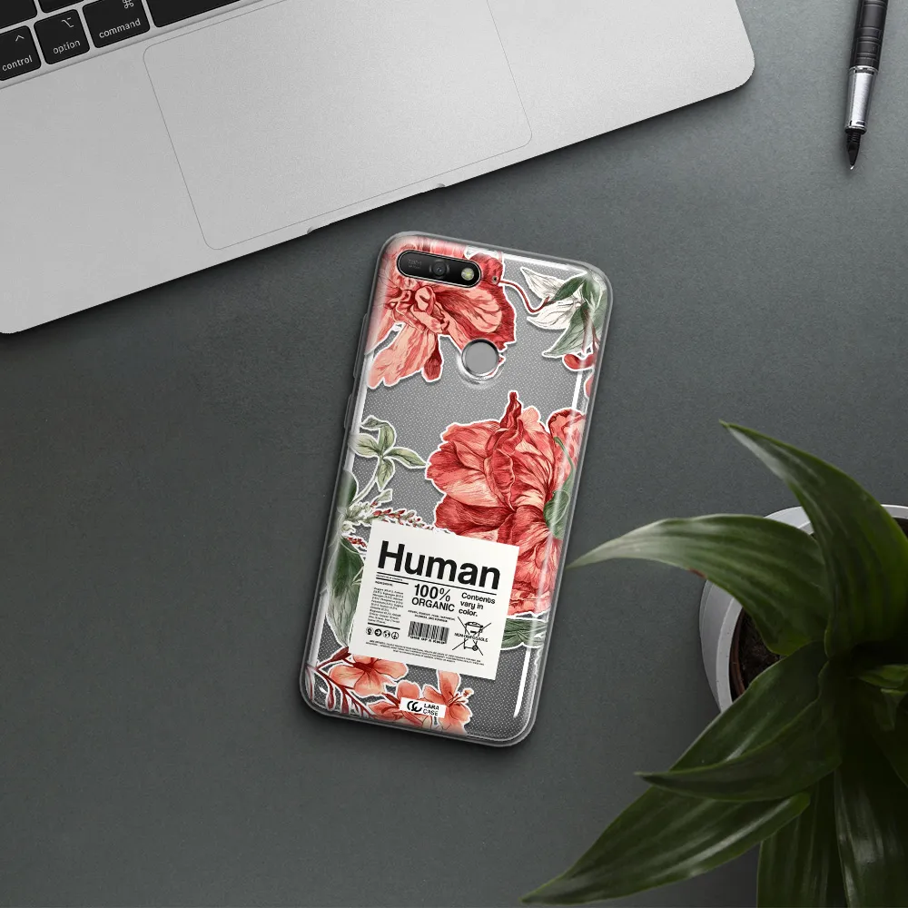 A Cover Of A Book With Flowers Huawei Y6 Prime 2018 Clear Tpu Case