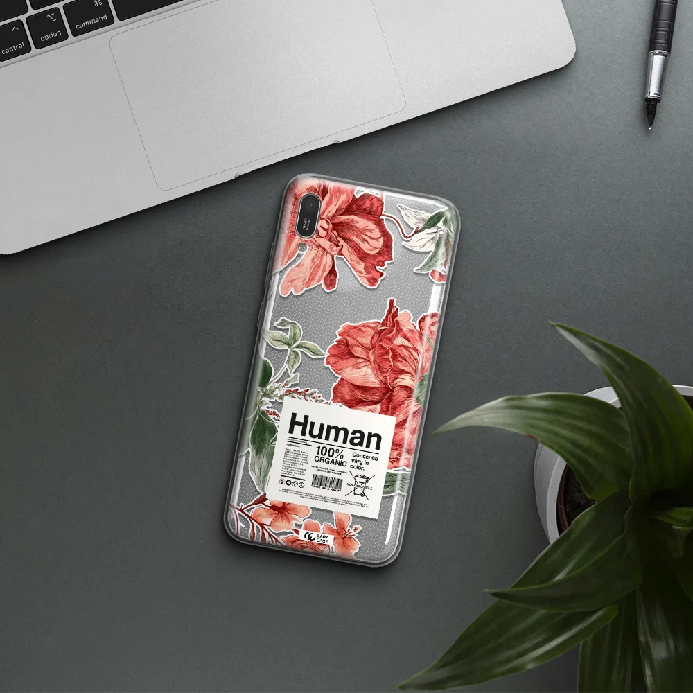 A Cover Of A Book With Flowers Huawei Y6 Pro 2019 Clear Tpu Case