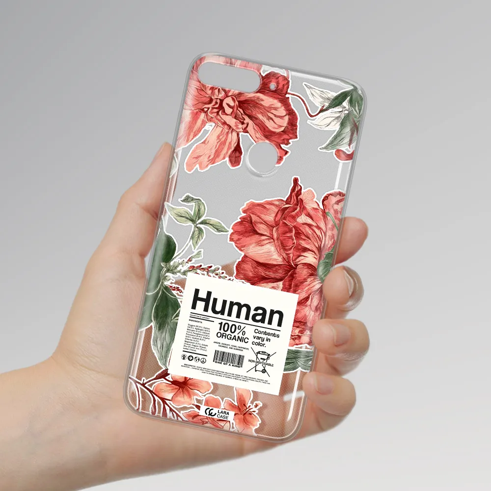 A Cover Of A Book With Flowers Huawei Y7 Prime 2018 Clear Tpu Case