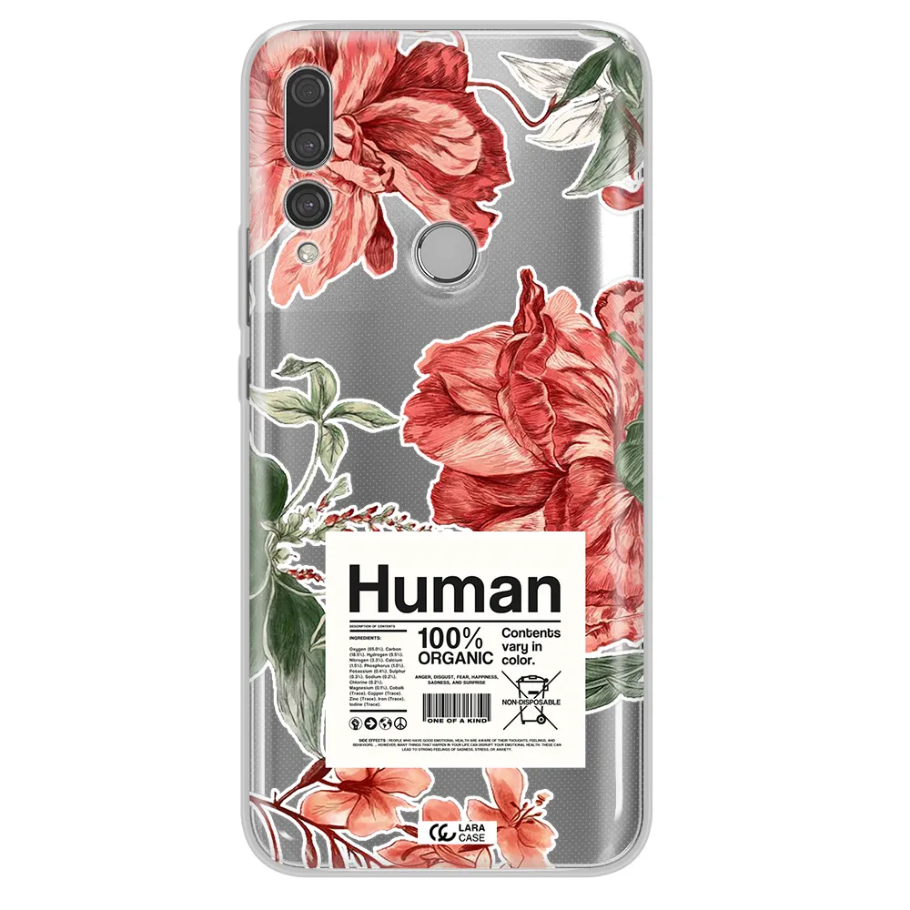A Cover Of A Book With Flowers Huawei Y9 Prime 2019 Clear Tpu Case
