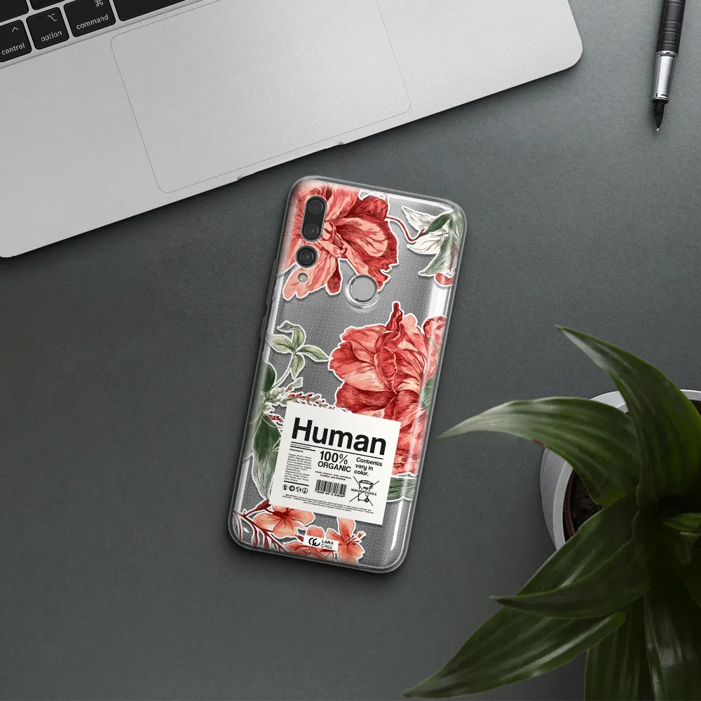 A Cover Of A Book With Flowers Huawei Y9 Prime 2019 Clear Tpu Case