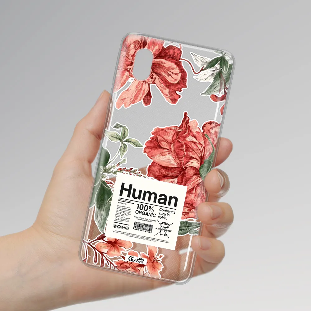 A Cover Of A Book With Flowers Samsung A01 Core Clear Tpu Case