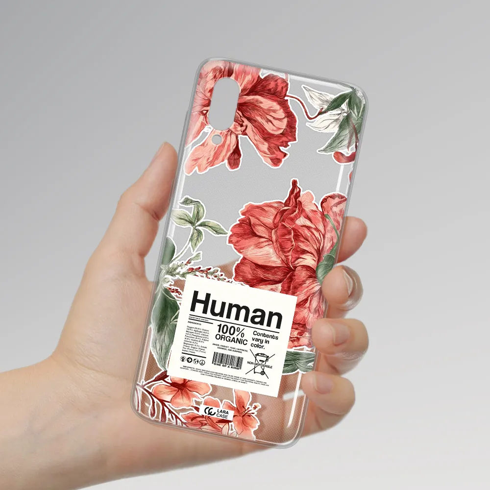 A Cover Of A Book With Flowers Samsung A02 Clear Tpu Case