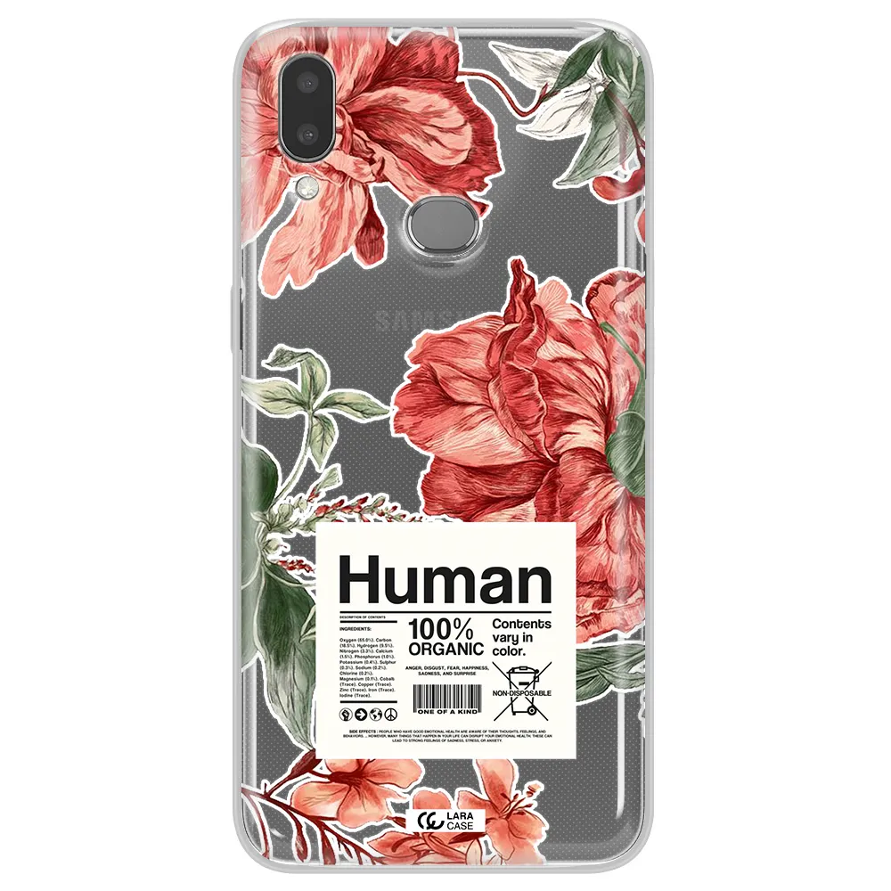 A Cover Of A Book With Flowers Samsung A10S Clear Tpu Case
