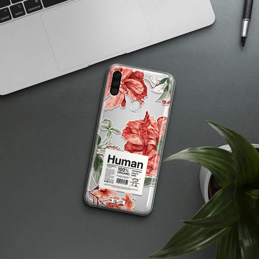 A Cover Of A Book With Flowers Samsung A11 Clear Tpu Case