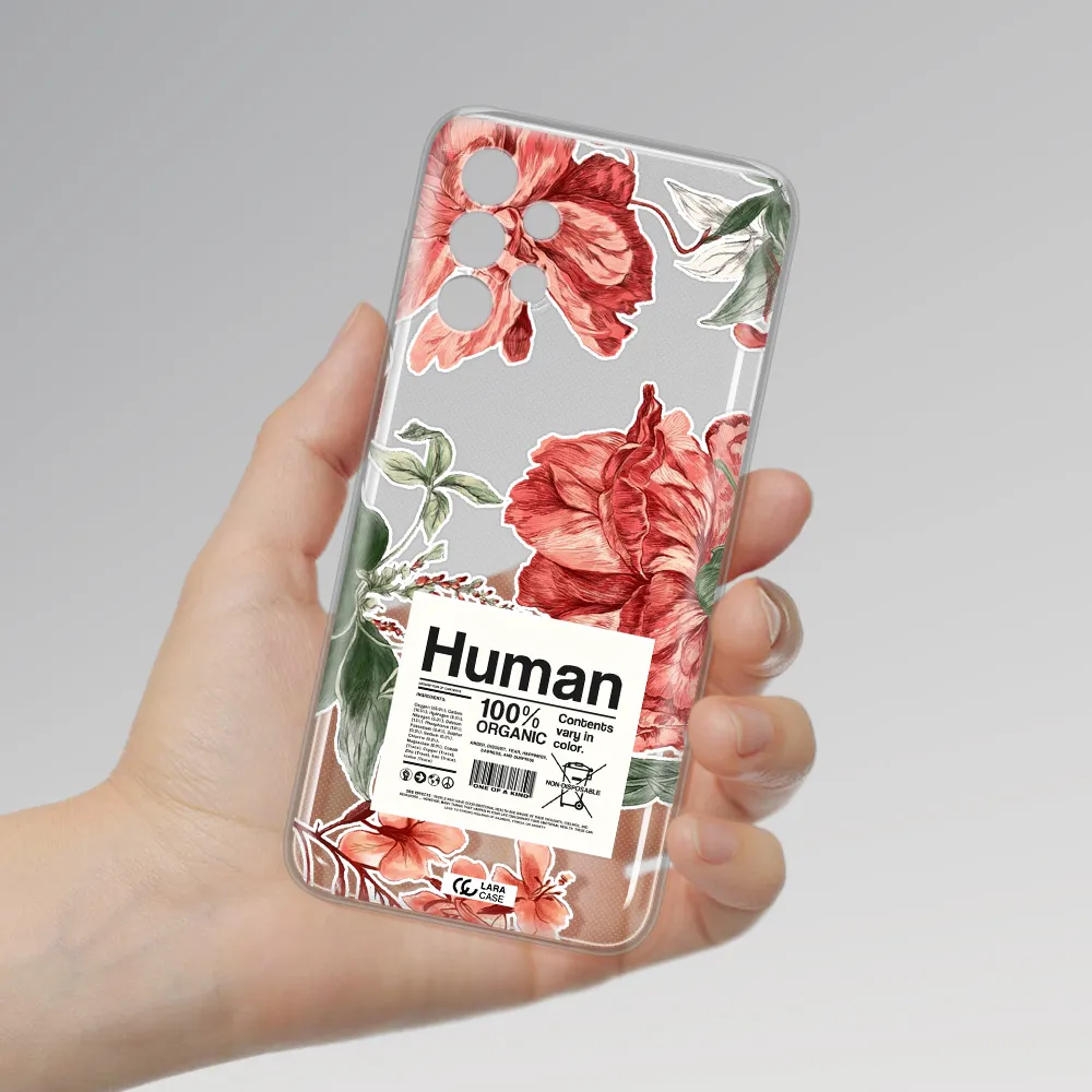 A Cover Of A Book With Flowers Samsung A13 Clear Tpu Case