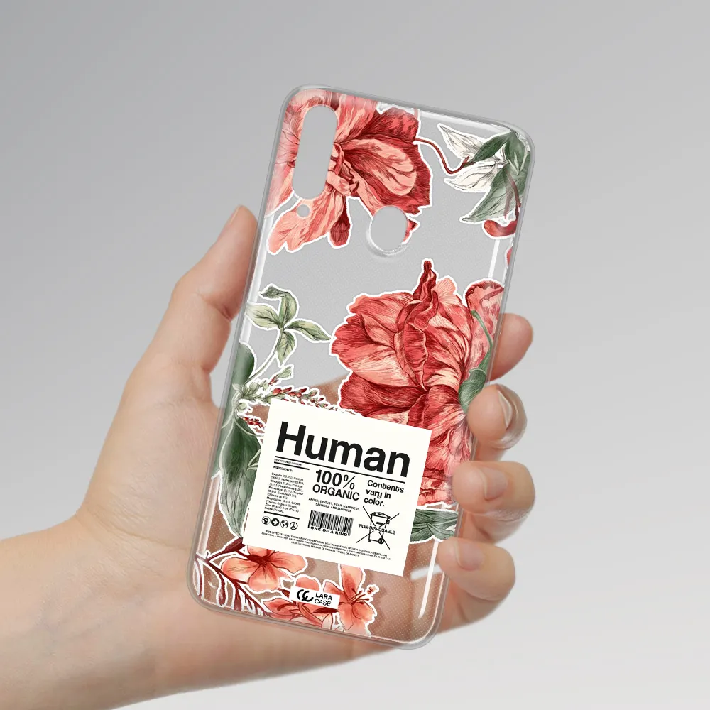A Cover Of A Book With Flowers Samsung A20S Clear Tpu Case