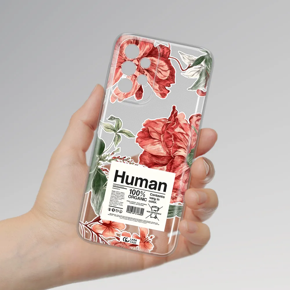 A Cover Of A Book With Flowers Samsung A23 5G Clear Tpu Case