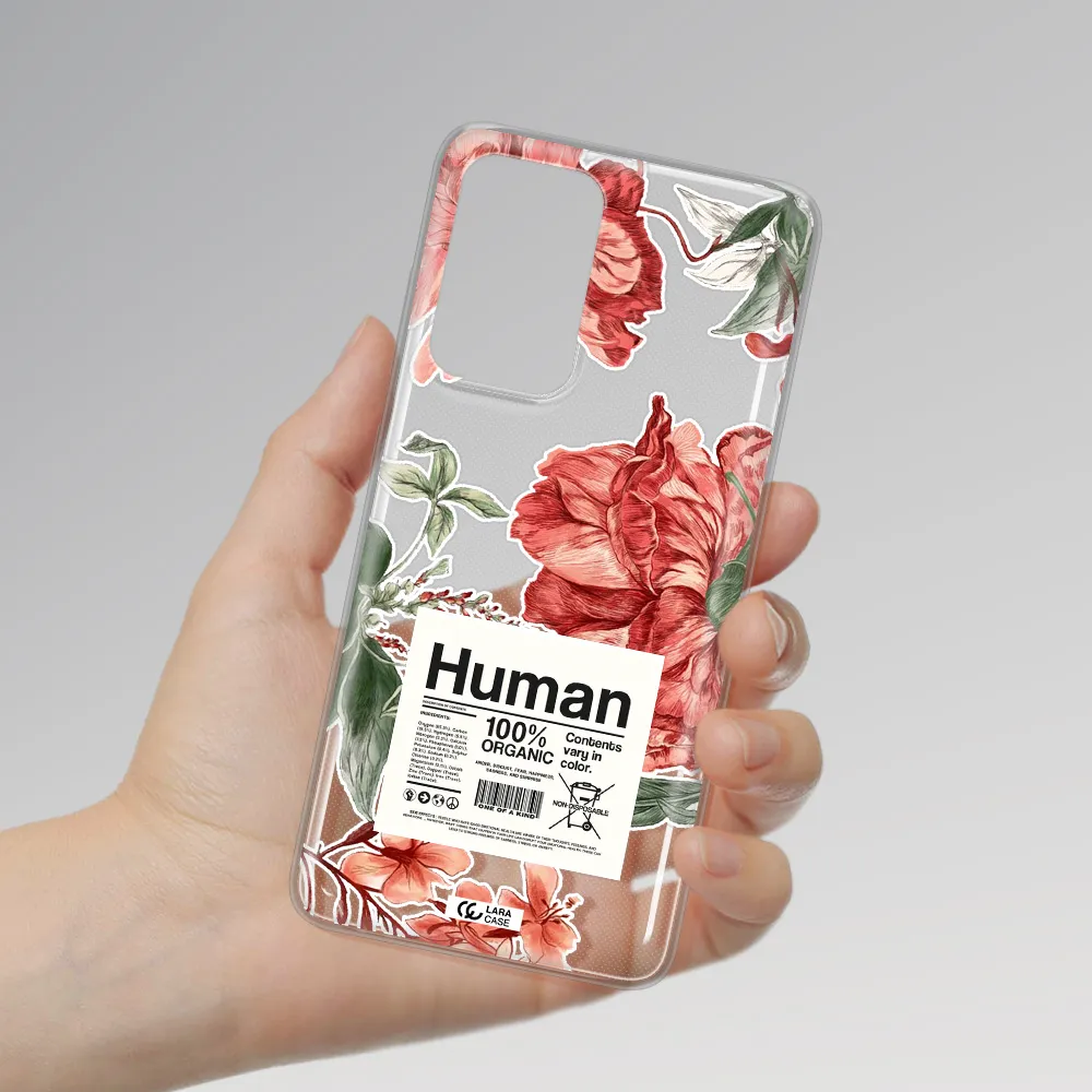 A Cover Of A Book With Flowers Samsung A52 Clear Tpu Case
