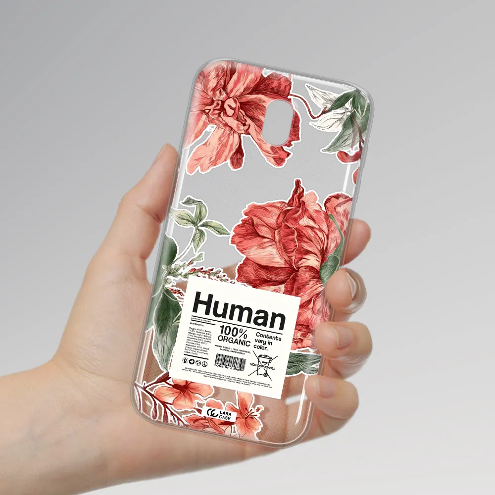 A Cover Of A Book With Flowers Samsung J5 2017 Clear Tpu Case