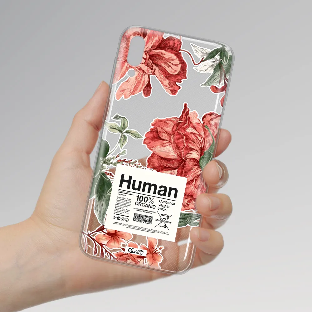 A Cover Of A Book With Flowers Samsung M10 Clear Tpu Case